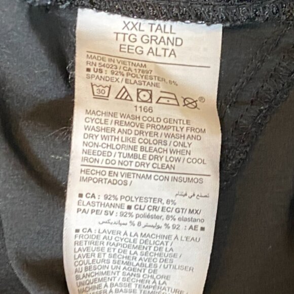 Never Not Hustling Drawstring Parachute Cargo Pants Sz XXL Tall Black #107M - Picture 9 of 9